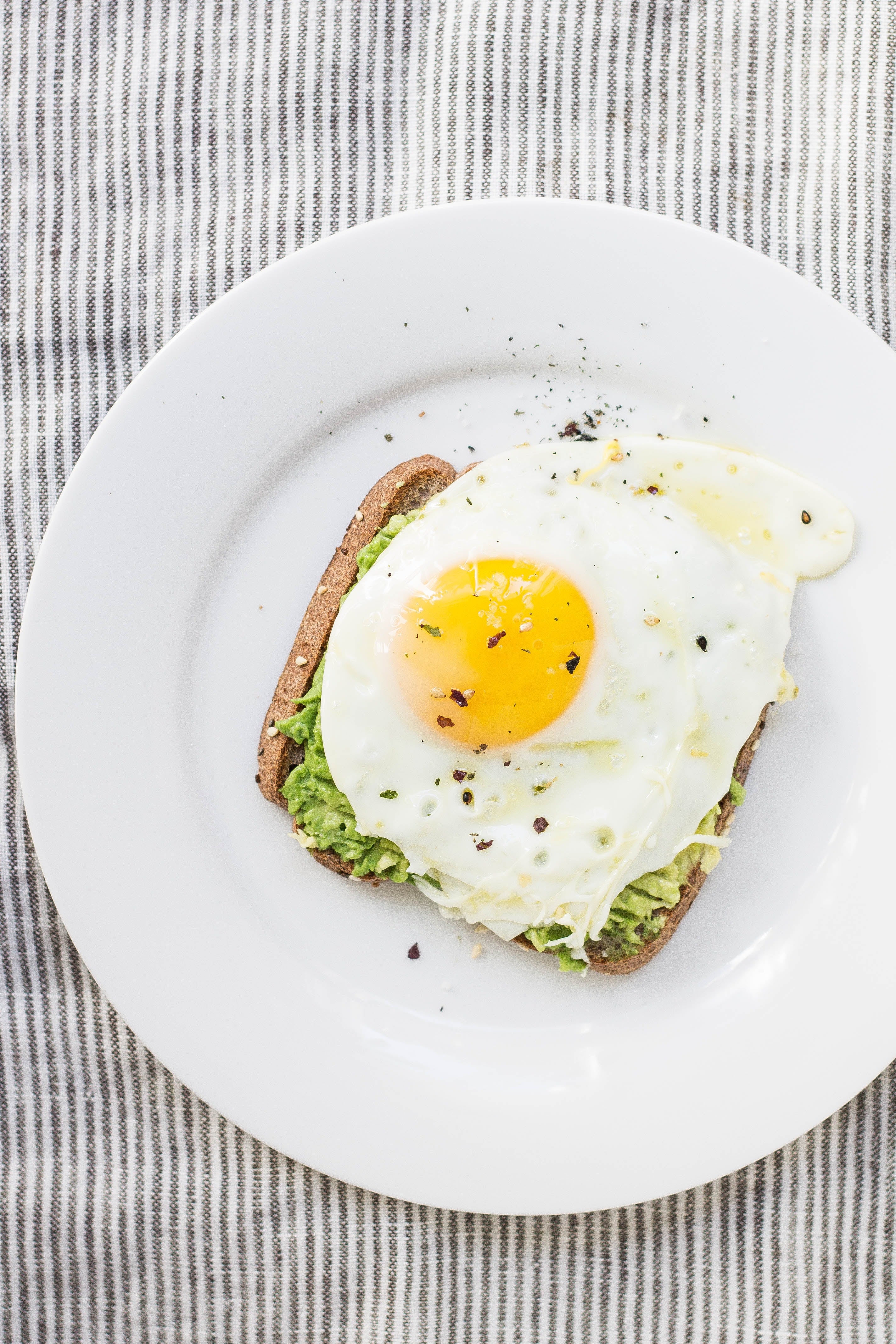 Fried Eggs with Avocado and Turmeric Sauerkraut